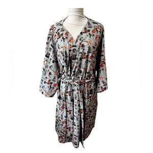 Vera Bradley Dog Show Cotton /Spandex Robe Belt & Pockets 2XL-3XL NWT Dog Lover